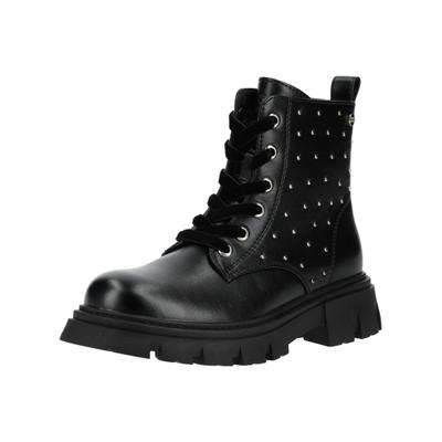 Schnürstiefelette GIOSEPPO "GIOSEPPO Stiefelette Lederimitat", Mädchen, Gr. 38, schwarz, Lederimitat, Schuhe Schnürstiefelette