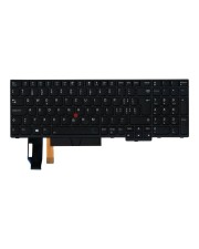 Lenovo Chicony Ersatztastatur Notebook mit Trackpoint UltraNav hinterleuchtet QWERTZ Schweiz Schwarz (01YP626)
