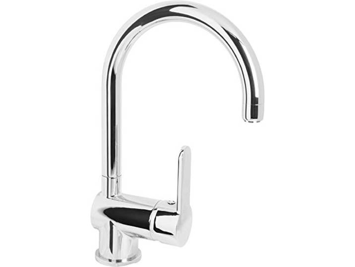 Cornat Spültisch-Einhebelarmatur - Robuster Druckgusskörper - verchromt - Hoher & 360° schwenkbarer Auslauf / Niederdruck-Armatur / Küchenarmatur / Wasserhahn / SAZ628