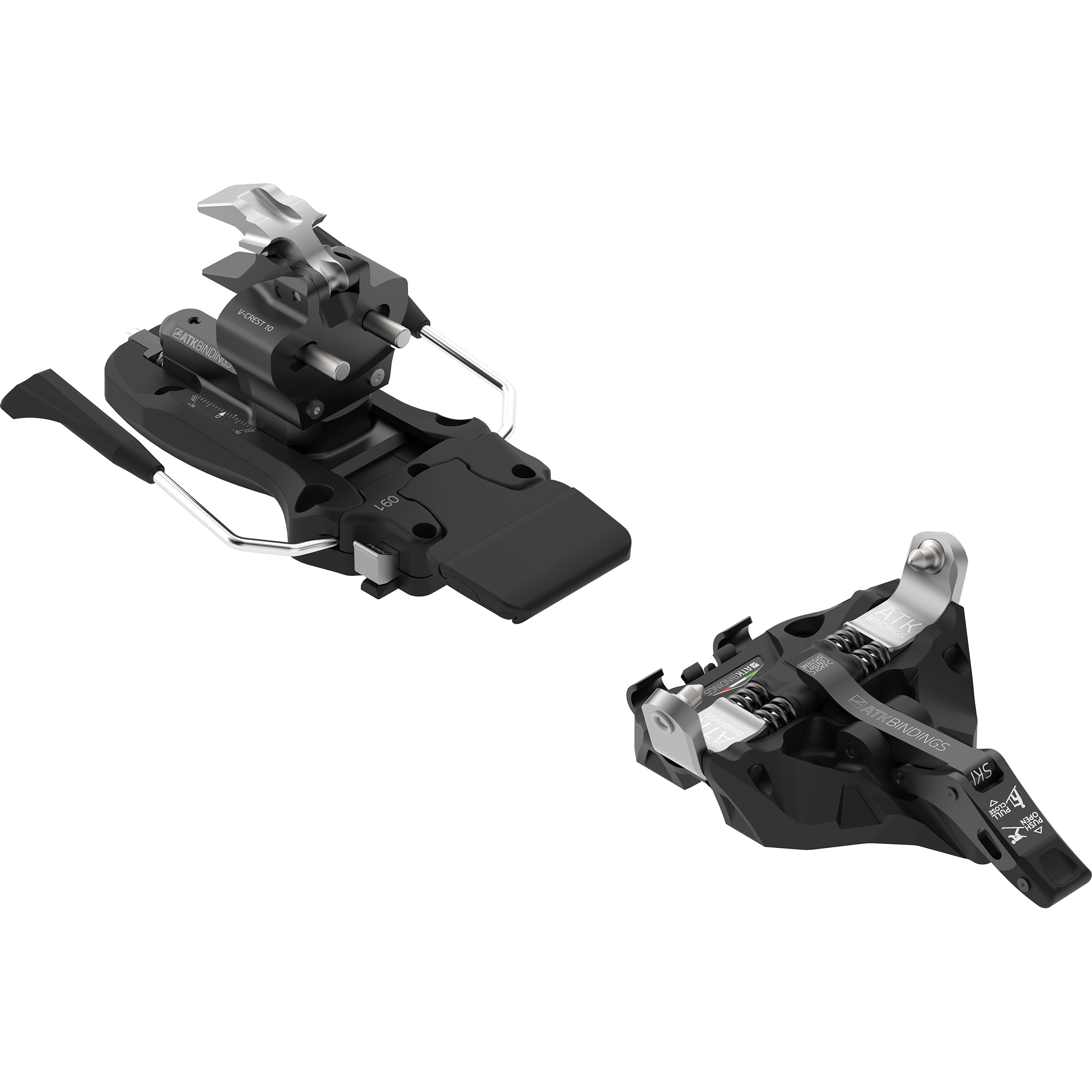 ATK Bindings V-Crest 10 BR Tourenbindung Tourenbindungen schwarz Größe 91MM Skitour