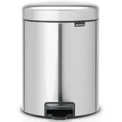 Kosmetikeimer Brabantia newIcon Matt Edelstahl FPP 5 L Treteimer aus Edelstahl fingerabdrucksicher mit Inneneimer