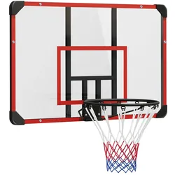 SPORTNOW SPORTNOW Basketballkorb Basketballbrett mit Korb Wandmontage für Outdoor, Stahl