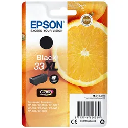EPSON Tinte 33XL schwarz (C13T33514010) Prem.-Serie,''33XL''