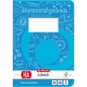 Herlitz Hausaufgabenheft x-book, 201509, A5, ganzes Schuljahr, ab Klasse 1
