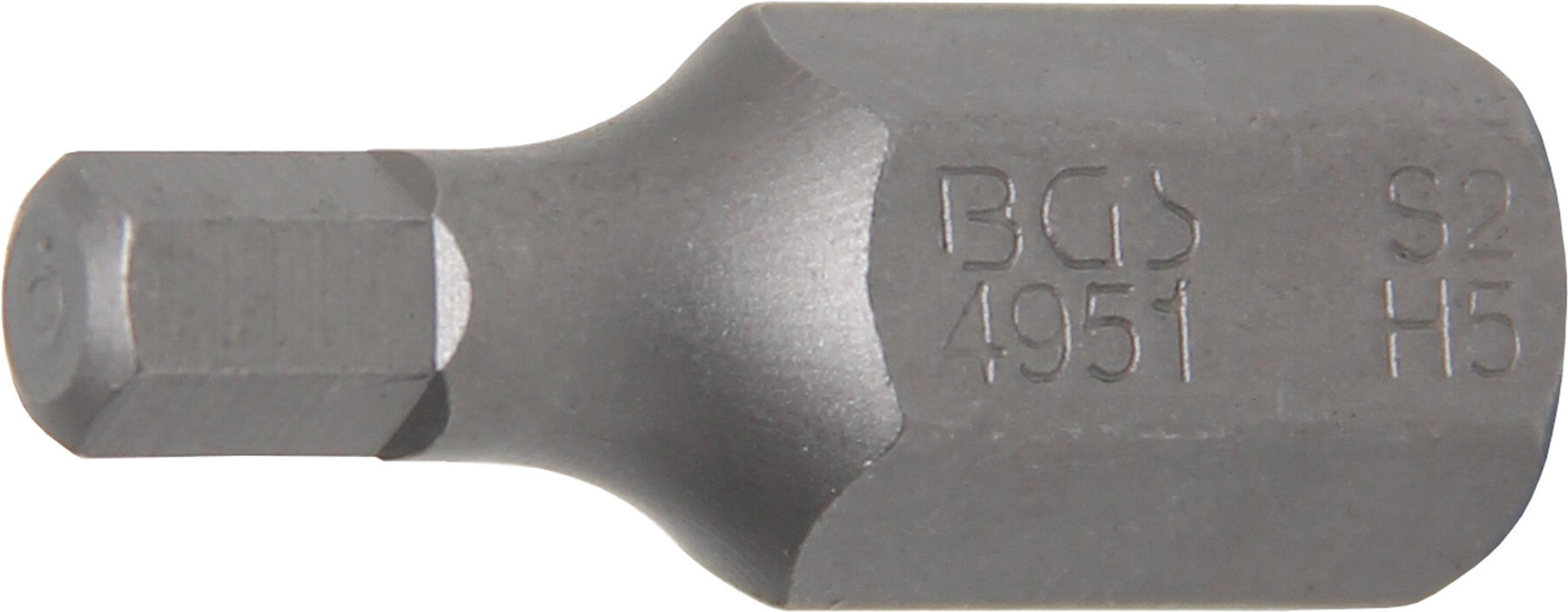 BGS Bit 4951, Antrieb Außensechskant 10 mm (3/8"), Innensechskant 5 mm ; BGS technic)