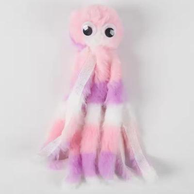 Inspire Select Plush Octopus Catnip Toy Interactive Soft Kitty Plush For Play, Comfort & Stress Relief colorful