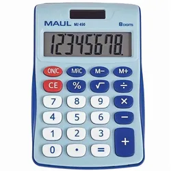 MAUL Tischrechner »MJ 450« hellblau, 7.2x1.9x11.3 cm