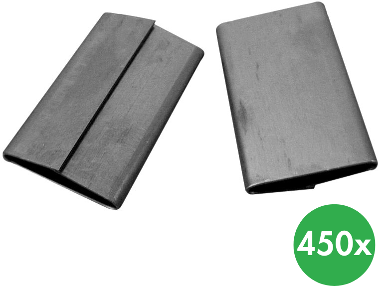 B2B Partner Klemme für Stahlbänder F 25 mm, 450 Stk.