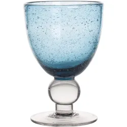 Stielglas Artisan Bullé 28 cl blau x6 - Rund Glas Table Passion