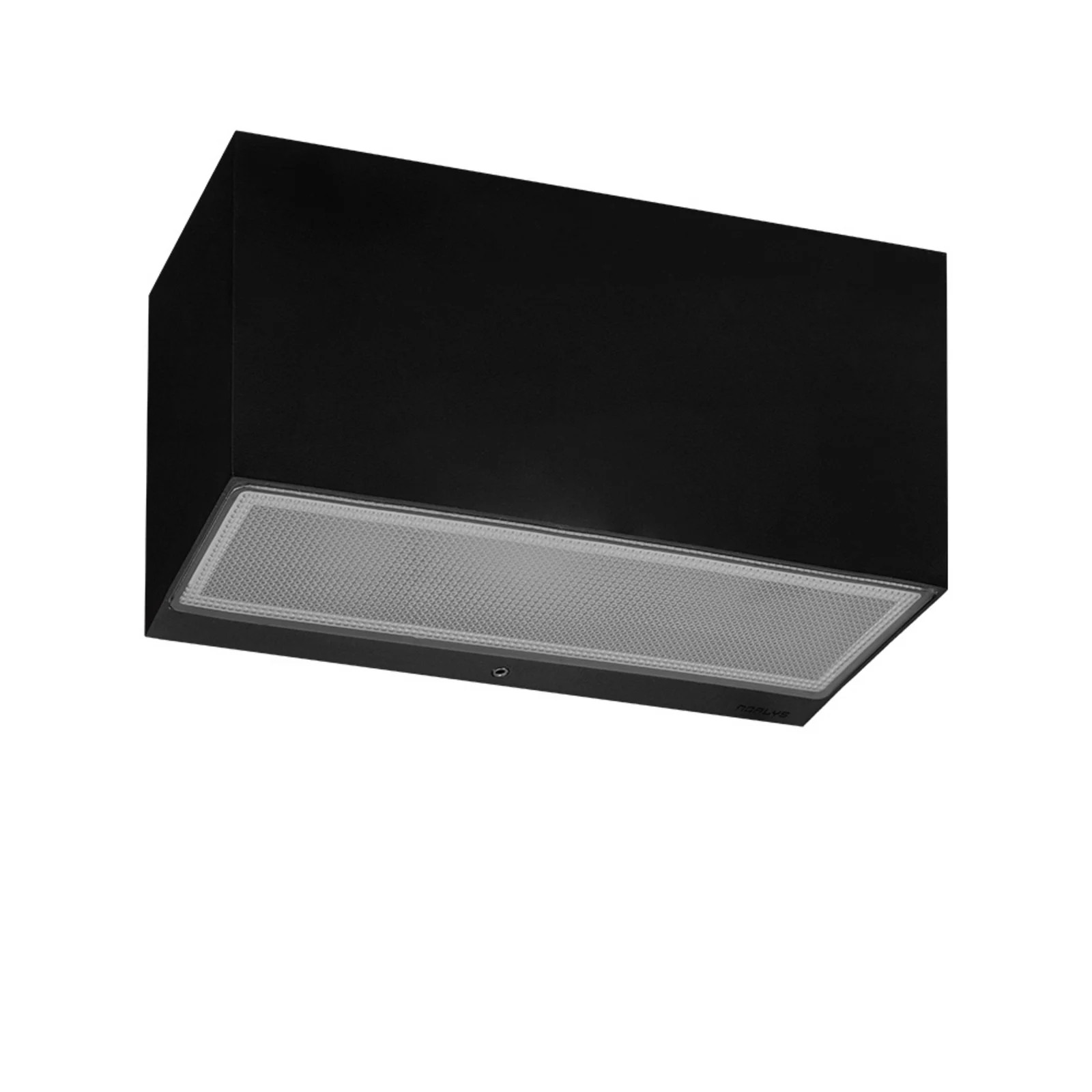 Norlys Asker Pro LED Buiten Wandlamp Zwart voor Tuin en Terras van Aluminium