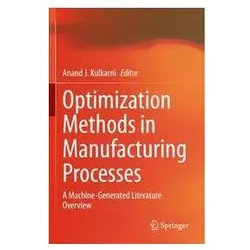 Optimization Methods in Manufacturing Processes, Fachbücher von Anand, J Kulkarni