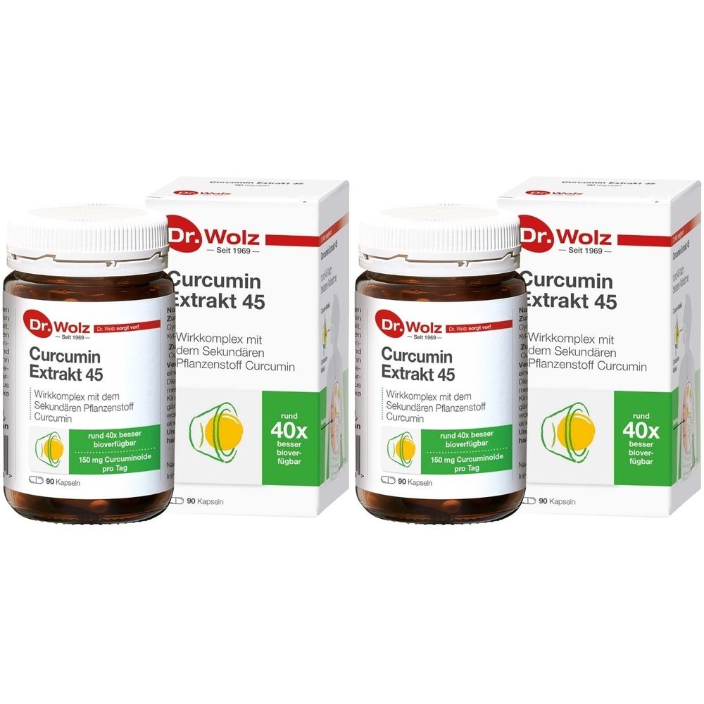 Curcumin Extrakt 45 Dr.Wolz Kapseln 2x 2x90 St