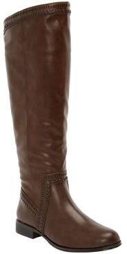 Women's The Malina Tall Wide Calf Boot By Comfortview by Comfortview in Brown (Size 10 M)