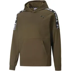 PUMA FIT PWR Fleece Trainings-Hoodie Herren deep olive S