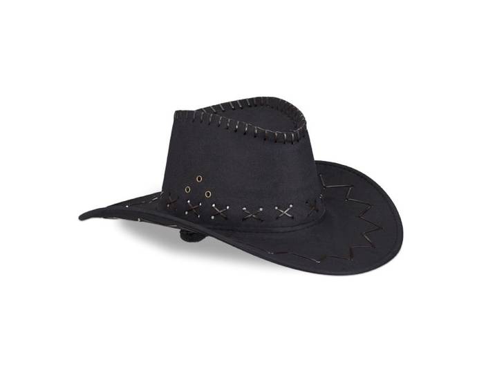 Relaxdays 10 x Cowboyhut Fasching schwarz