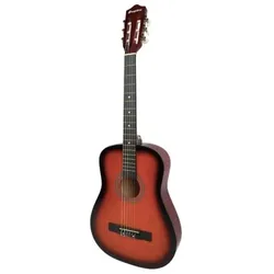 Salvador Cortez SUPRIMO CGS2 SB - Gitara klasyczna 4/4 sunburst do nauki (ABS, Kunststoff, Lindenholz, Nylon, Okoume), Gitarre, Schwarz, Braun