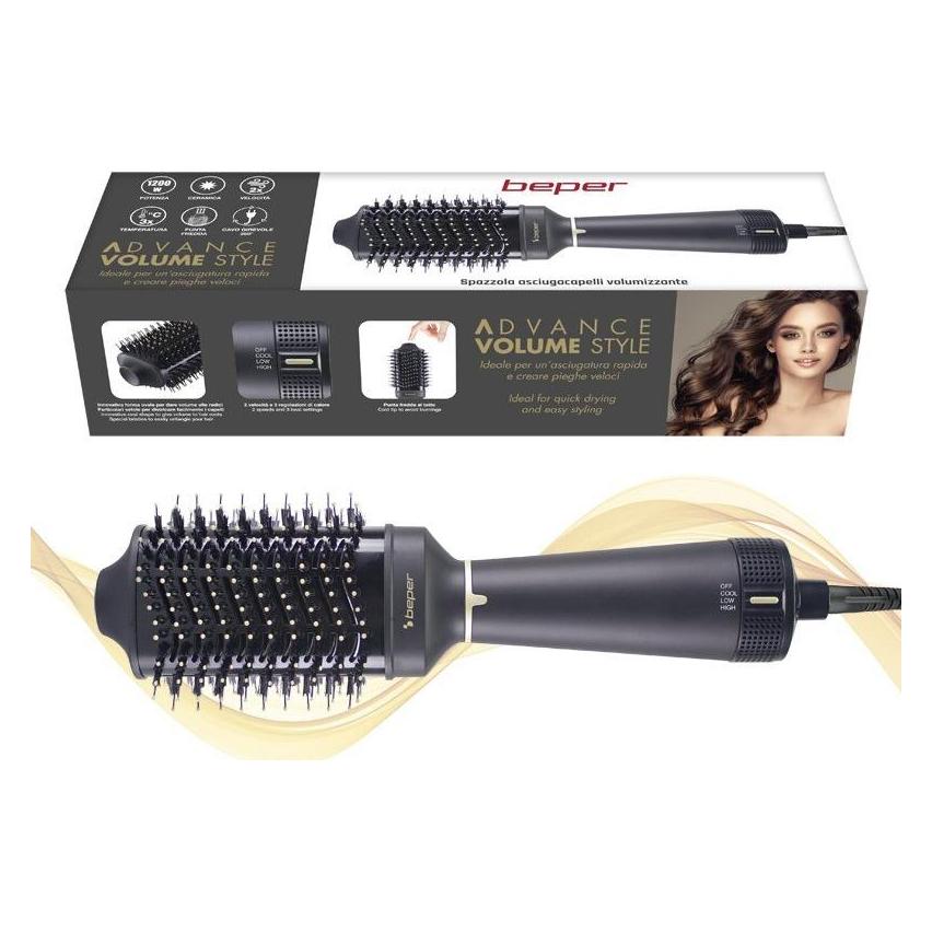 Beper P301pis102 Volumizing Hair Dryer Brush 1200W Smoothing and Volumizing (1200 W) (T-MLX59311)