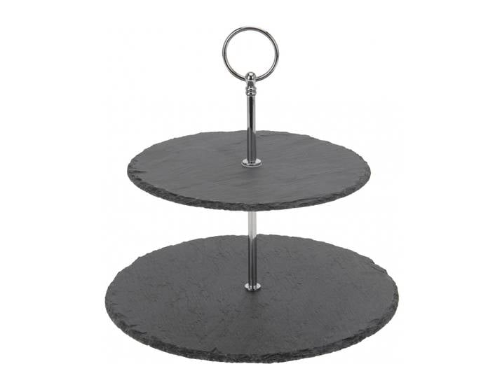 Etagere Schiefer 2-stöckig