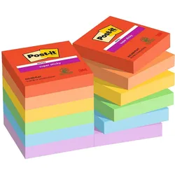 Post-it Playful Haftnotizen extrastark farbsortiert - 12 Blöcke