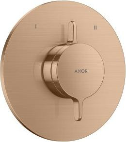 Axor One inbouw mengkraan met 2 aansluitingen, geborsteld roodgoud