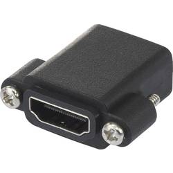 SpeaKa Professional SP-9082612 HDMI Adapter [1x HDMI-Buchse - 1x HDMI-Buchse] Schwarz schraubbar