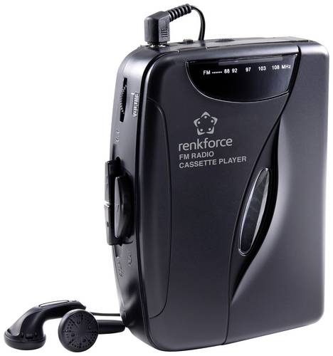 Renkforce RF-CP-150 Tragbarer Kassettenspieler Schwarz