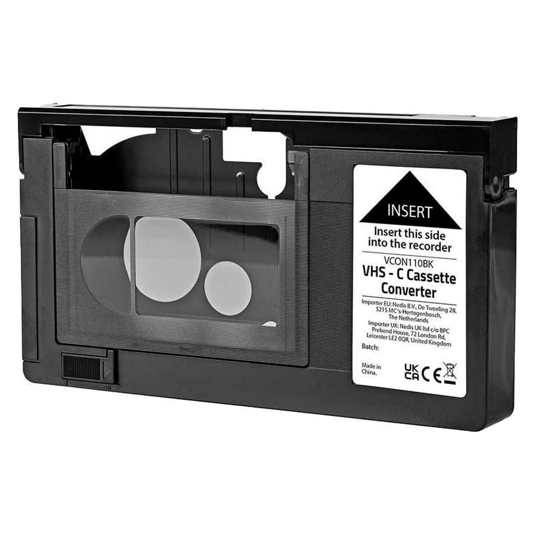Nedis VHS Converter Conversion: VHS-C to VHS (Diverses Video Zubehör) (VCON110BK)
