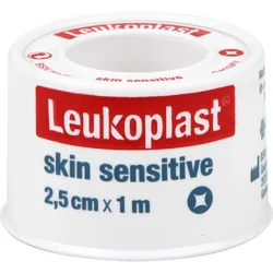 Leukoplast Skin Sensitive 2.5cmx1M Im Schutzring 1 ST