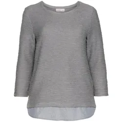 Sweatshirt in 2-in-1-Optik - grau - 40/42