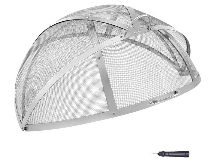 Pare-étincelles VEVOR pour braseros Ø 914 mm Grille pour braseros Pare-étincelles en inox Housse pour braseros 2 mm trous de maille Housse pour braseros Idéal pour braseros et cheminées