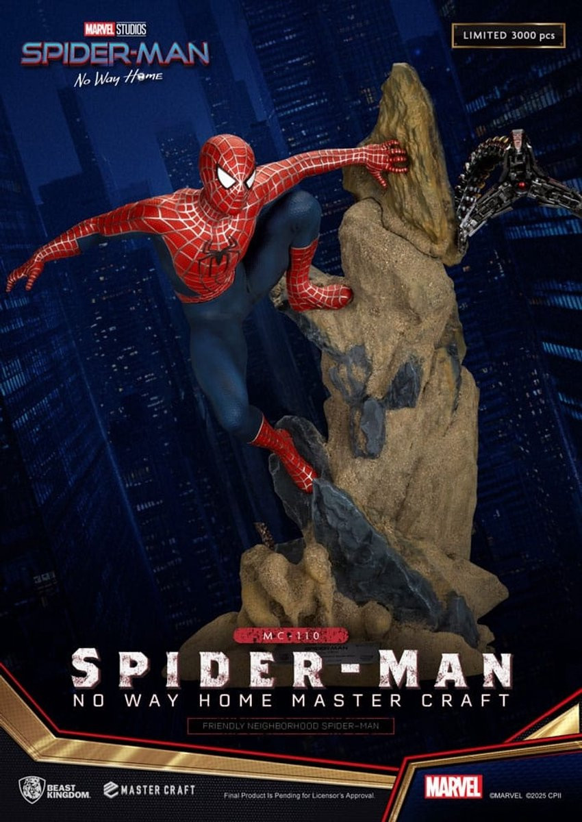 Beast Kingdom Spider-Man: No Way Home Master Craft Statue Friendly Neighborhood Spider-Man, 36 cm