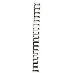 GBC Drahtbinderücken WireBind IB160837 DIN A4 si 100 St./Pack.