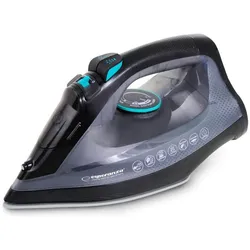 Esperanza EHI010 Dampfbügeleisen Keramikkochfeld Grau Schwarz 2600 W, Bügeleisen, Grau, Schwarz