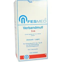 Verbandmull 5x1M Unsteril Bw Zz 1 ST