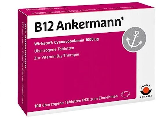 Wörwag Pharma GmbH &amp; Co. KG B12 ANKERMANN coated tablets (100 pcs)