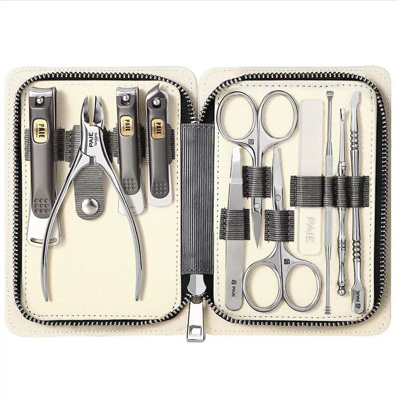 INF Kit professionnel de 11 pièces pour ongles incarnés avec coupe-cuticules