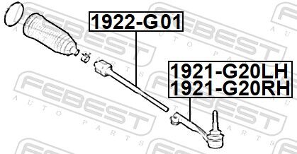 Febest Spurstangenkopf 1921-G20lh Vorderachse Links Für Bmw
