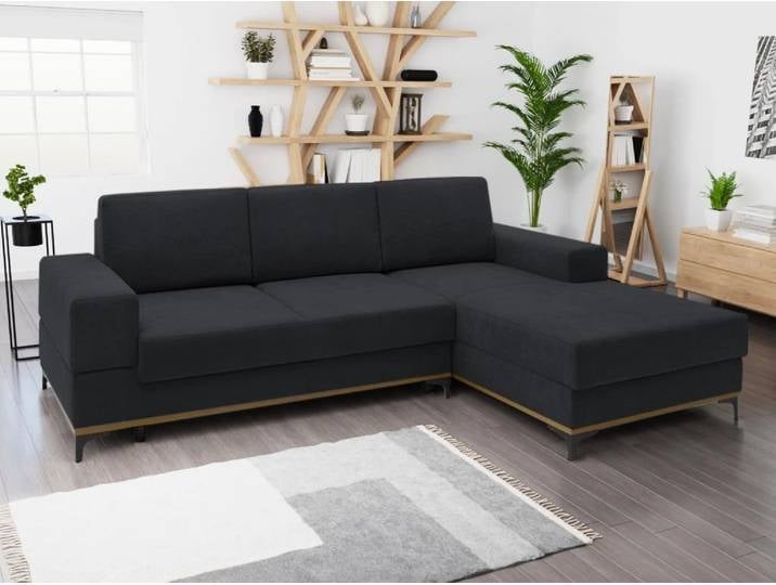 Dunkelgraue Ecksofa-Garnitur SPARK Sofa-Variante: Rechte Ecke