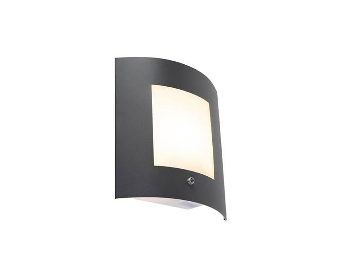 Applique murale extérieure anthracite IP44 capteur crépusculaire