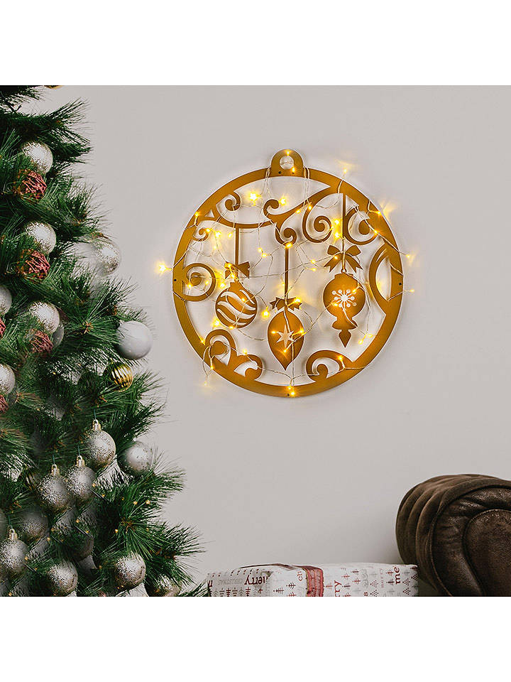 ABERTO DESIGN LED-Wanddekor in Gold - (B)60 x (H)64 cm - onesize