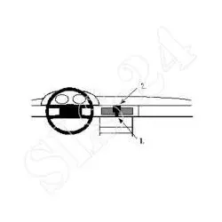 BRODIT 851529 ProClip Halterung - für Mercedes Benz 126 (280-560) 1981-92