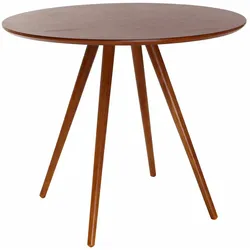 Design-Esstisch rund Nussbaum D90 ARTIK