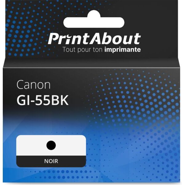 Cartouche PrintAbout compatible pour Canon GI-55BK - Noir