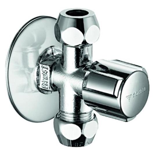 Schell Eckventil COMFORT 1/2" mit zwei 3/8" Abgngen chrom (049910699)