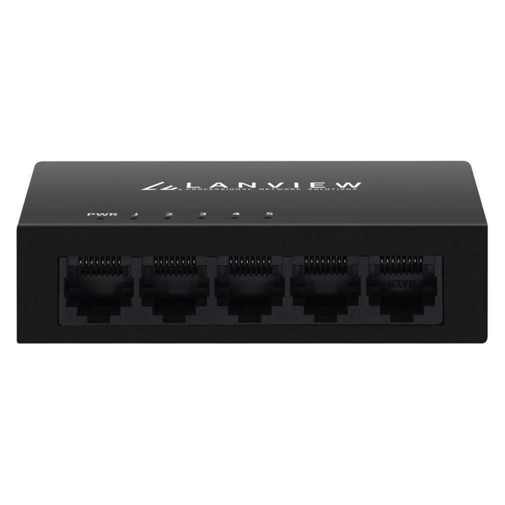 Lanview Unmanaged 5 port Switch (5 Ports) (LVN-DESK-5PORT-1G)