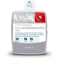 Stress- & Erschöpfungs-Hormontest Plus - Speichel- & Urintest