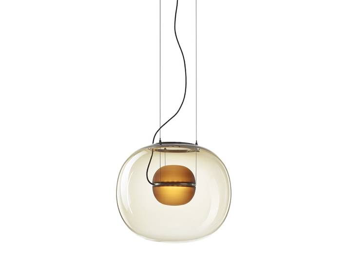BROKIS lampe à suspension BIG ONE LARGE (avec variateur - verre et métal)