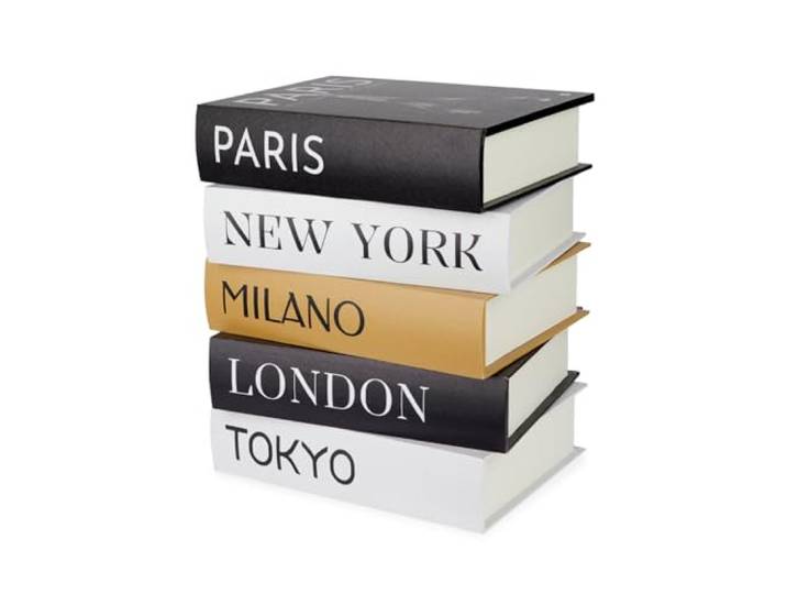 balvi Beistelltisch Metropolitan Book Stack Mit doppeltem Geheimfach Holz 38 x 33 x 27 cm