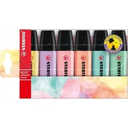 STABILO BOSS ORIGINAL Pastel Textmarker farbsortiert