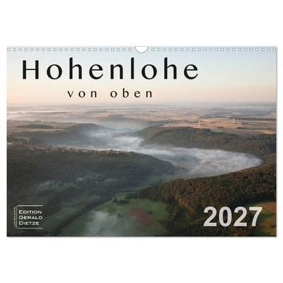 Hohenlohe von oben (Wandkalender 2027 DIN A3 quer), CALVENDO Monatskalender